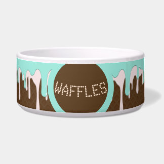 Personalised Name Waffle Cone Cat