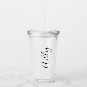 Personalised name Water Bottle Custom Name Tumbl Acrylic Tumbler