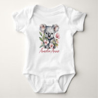 Personalised Name Watercolor Koala Bear