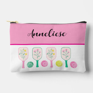 Personalised Name Watercolor Pickleball Paddle Accessory Pouch