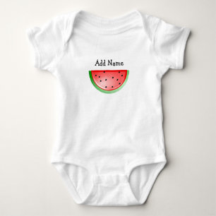Personalised Name Watermelon Baby Tshirt