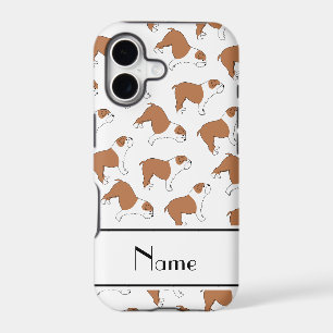 Personalised name white Bulldog