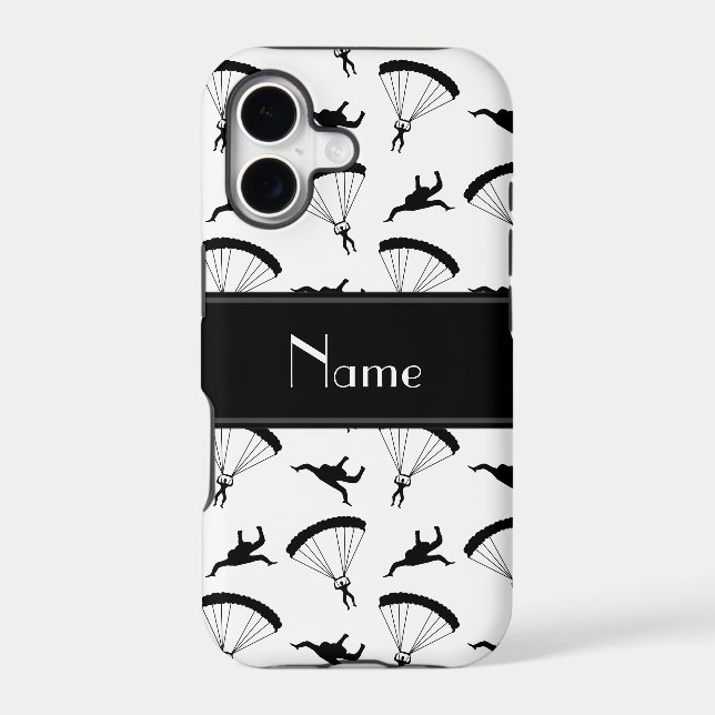 Personalised name white skydiving pattern (Back)