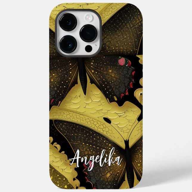 Personalised Name with Butterfly Design Case-Mate iPhone Case (Back)