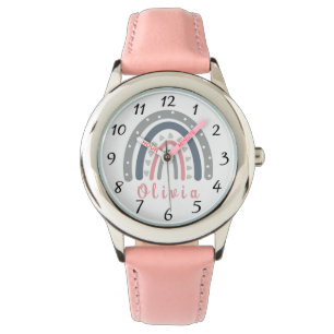 Personalised Name with Cool Boho Rainbow Watch