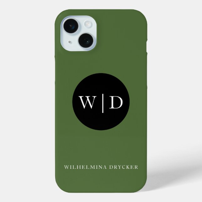 Personalised Name with Monogram Case-Mate iPhone Case (Back)