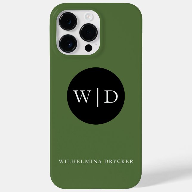 Personalised Name with Monogram Case-Mate iPhone Case (Back)