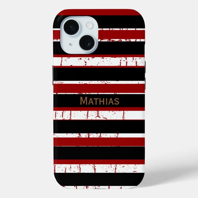 Personalised name with stripe Case-Mate iPhone case (Back)