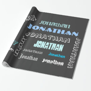 Personalised NAME wordcloud template Wrapping Paper