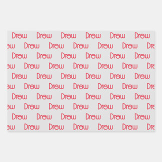 Personalised Name Wrapping Paper Sheet
