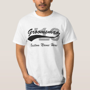 Personalised Name & Year Groomsman T-Shirt