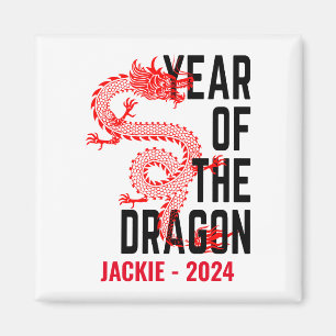 Personalised Name Year of the Dragon Birth Year Magnet