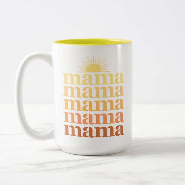 Personalised name you are my sunshine mama mug (Left)