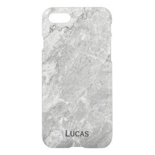 Personalised Named Grey Granite iPhone 7 Case