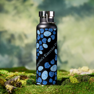 Personalised Named Shades of Blues Water Bottle