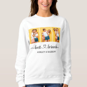Personalised Names 3 Photo Collage Best Friends Sweatshirt