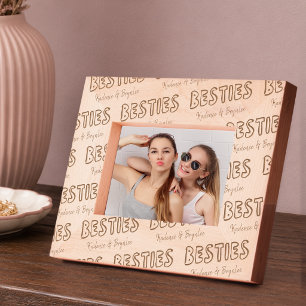Personalised Names Besties Photo Etched Frames