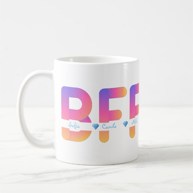 Personalised  Names BFF Mug (Left)