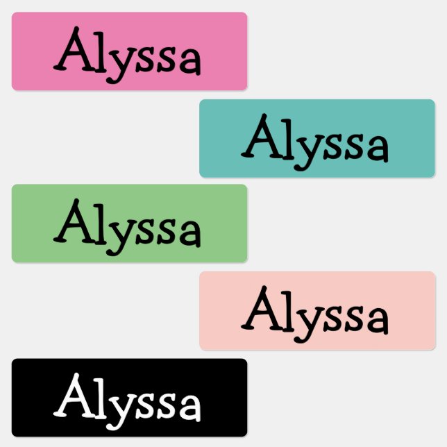 Personalised Nametag Labels (Group)