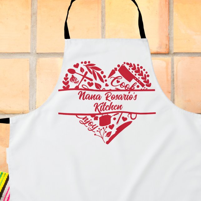 Personalised Nana All-Over Print Apron (Creator Uploaded)