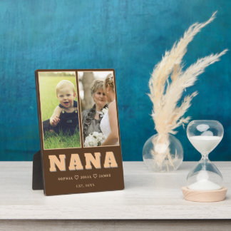 Personalised Nana Plaque with Grandkids’ Names
