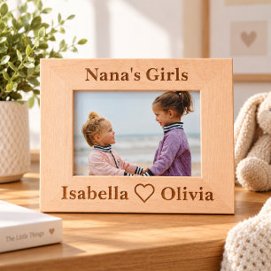 Personalised Nana’s Girls Picture Frame