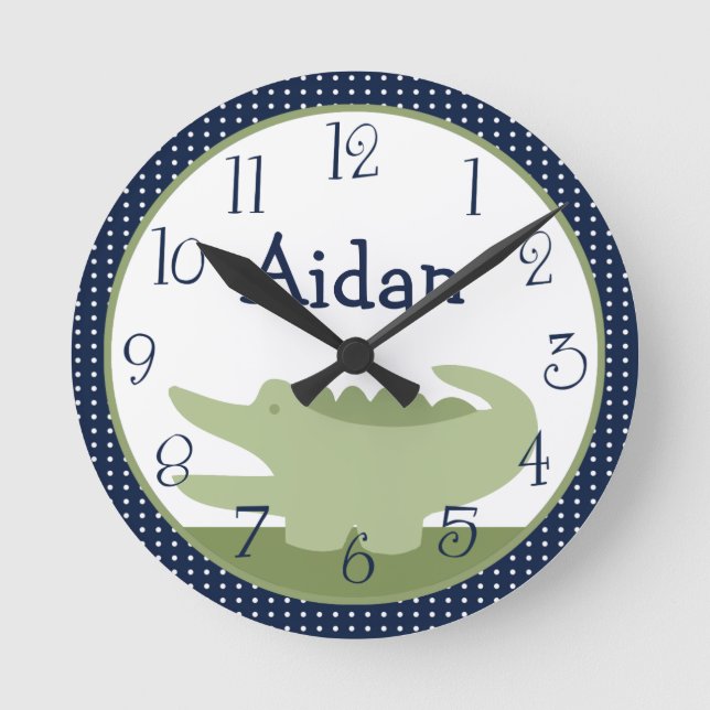 Personalised Nantucket Alligator Clock (Front)