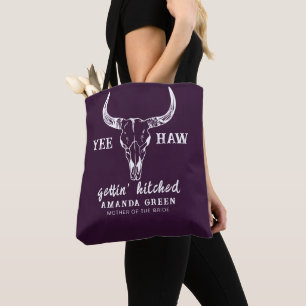 Personalised Nash Bash Purple Bachelorette Party Tote Bag