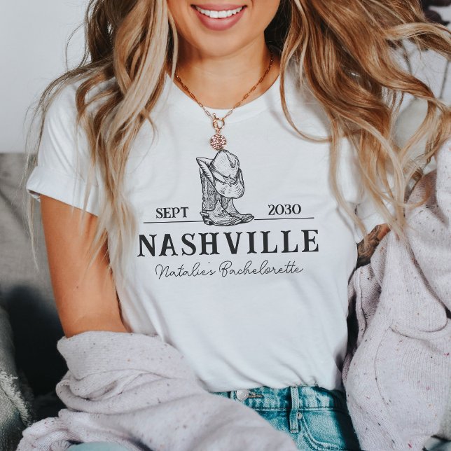 Personalised Nashville Bachelorette Party Custom T-Shirt (Creator Uploaded)