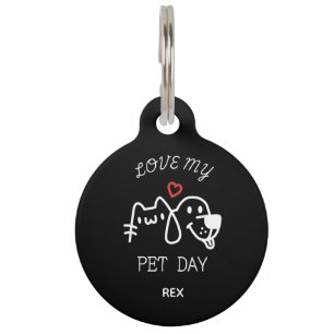 Personalised National Love Your Pet Day Tag