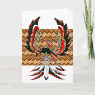 Personalised Native American Basket Greeting Card
