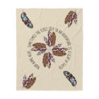 Personalised Native American Feather Blanket