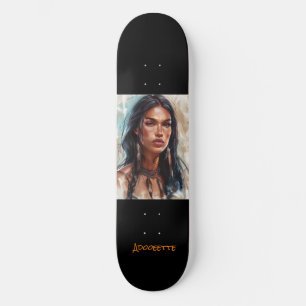 Personalised Native American Skateboard