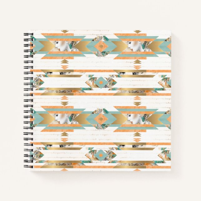 Personalised Native American Spiral Notebook (Front)