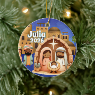 Personalised Nativity Ornament