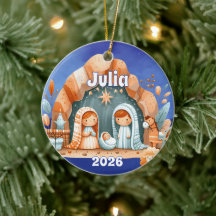 Personalised Nativity Ornament