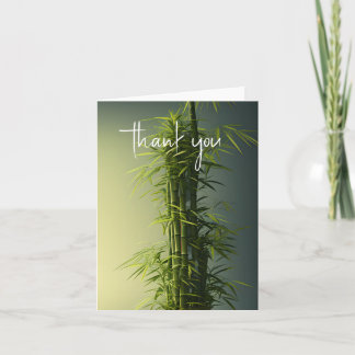 Personalised Natural Lucky Bamboo Thank You Card