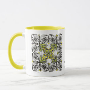 Personalised Nature & Coffee Lover with Initial Mug