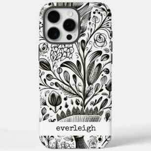 Personalised Nature Doodles iPhone 16 Pro Max Case