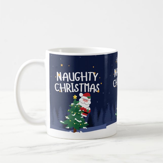 Personalised naughty list mug (Left)