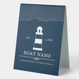 Personalised Nautical  Boat  lighthouse