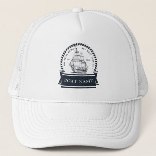 Personalised Nautical Boat Trucker Hat