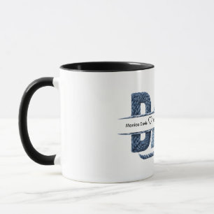 Personalised Nautical Dad Rope Monogram Family Mug