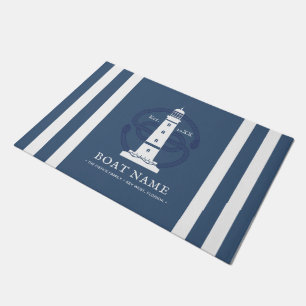 Personalised Nautical lighthouse Doormat