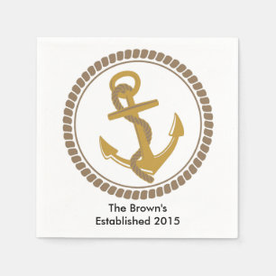 Personalised Nautical Party Napkins