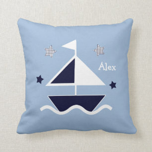 Personalised "Nautical/Sailboat/Stars" Pillow
