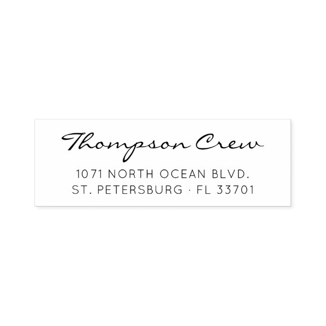 Personalised Nautical Sailing Crew Address Stamp (Design)