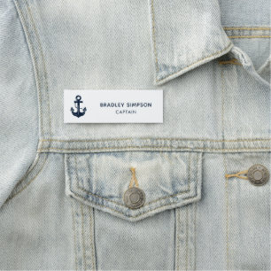 Personalised Nautical Staff Name & Title Anchor Tag