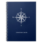 Personalised  Nautical Star Spiral Notebook