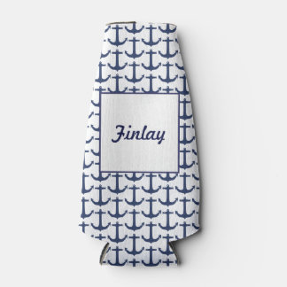 Personalised Nautical Theme Bottle Cooler